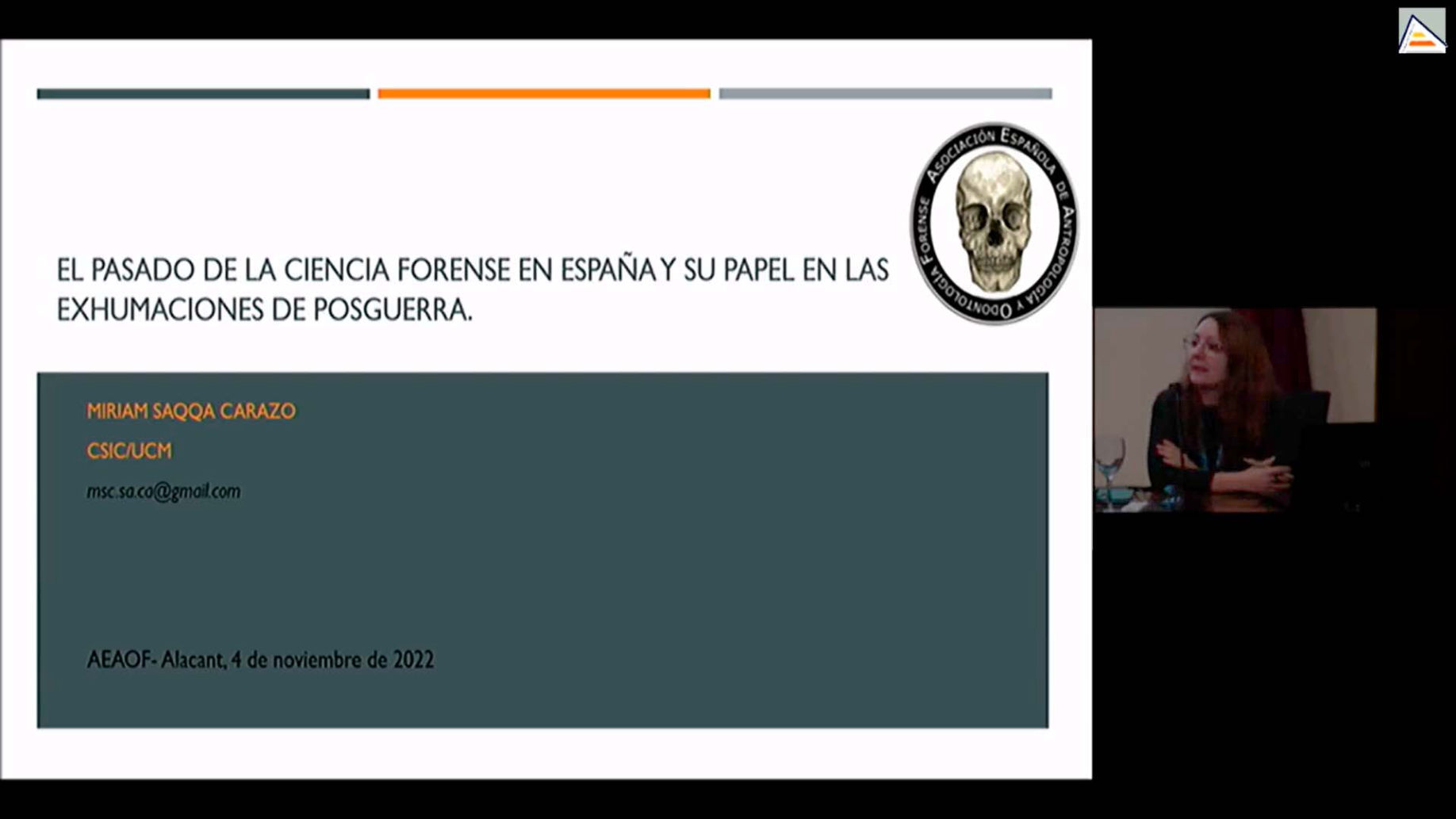 XIV Jornadas Científicas AEAOF. Alicante. Inauguración Oficial de las Jornadas.
