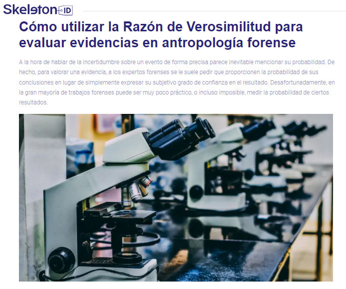 Cómo utilizar la Razón de Verosimilitud para evaluar evidencias en antropología forense
