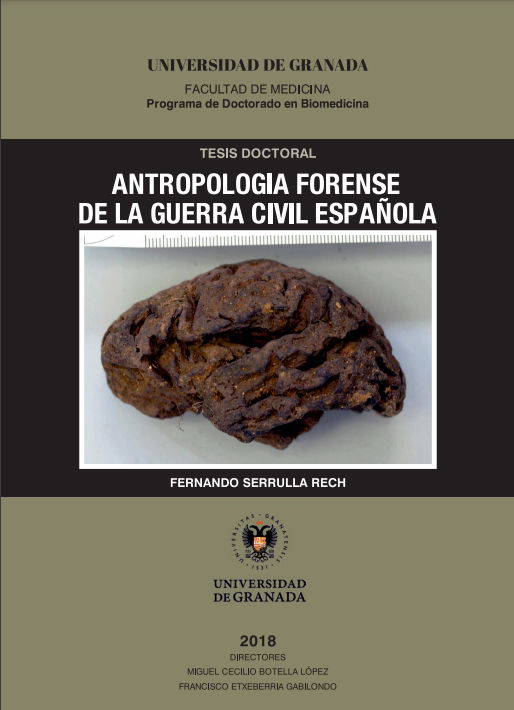 TESIS DOCTORAL DE D. FERNANDO SERRULLA RECH. «Antropología Forense de la Guerra Civil Española».