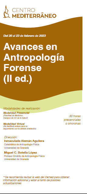 AVANCES EN ANTROPOLOGÍA FORENSE (II Edic)