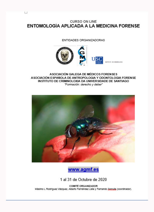CURSO ONLINE: «ENTOMOLOGÍA APLICADA A LA MEDICINA FORENSE». 2020