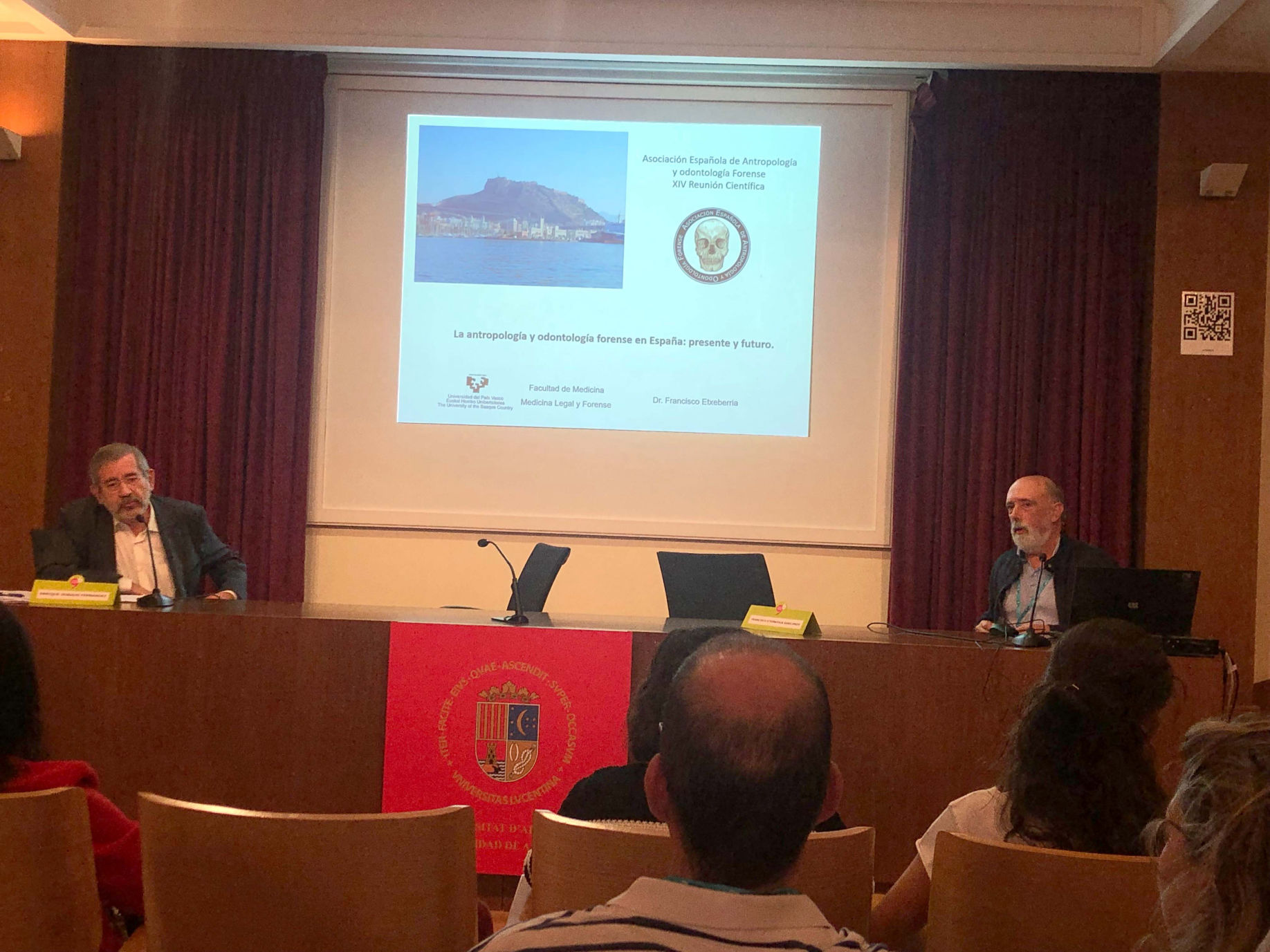 XIV Jornadas Científicas AEAOF. Alicante. Inauguración Oficial de las Jornadas.