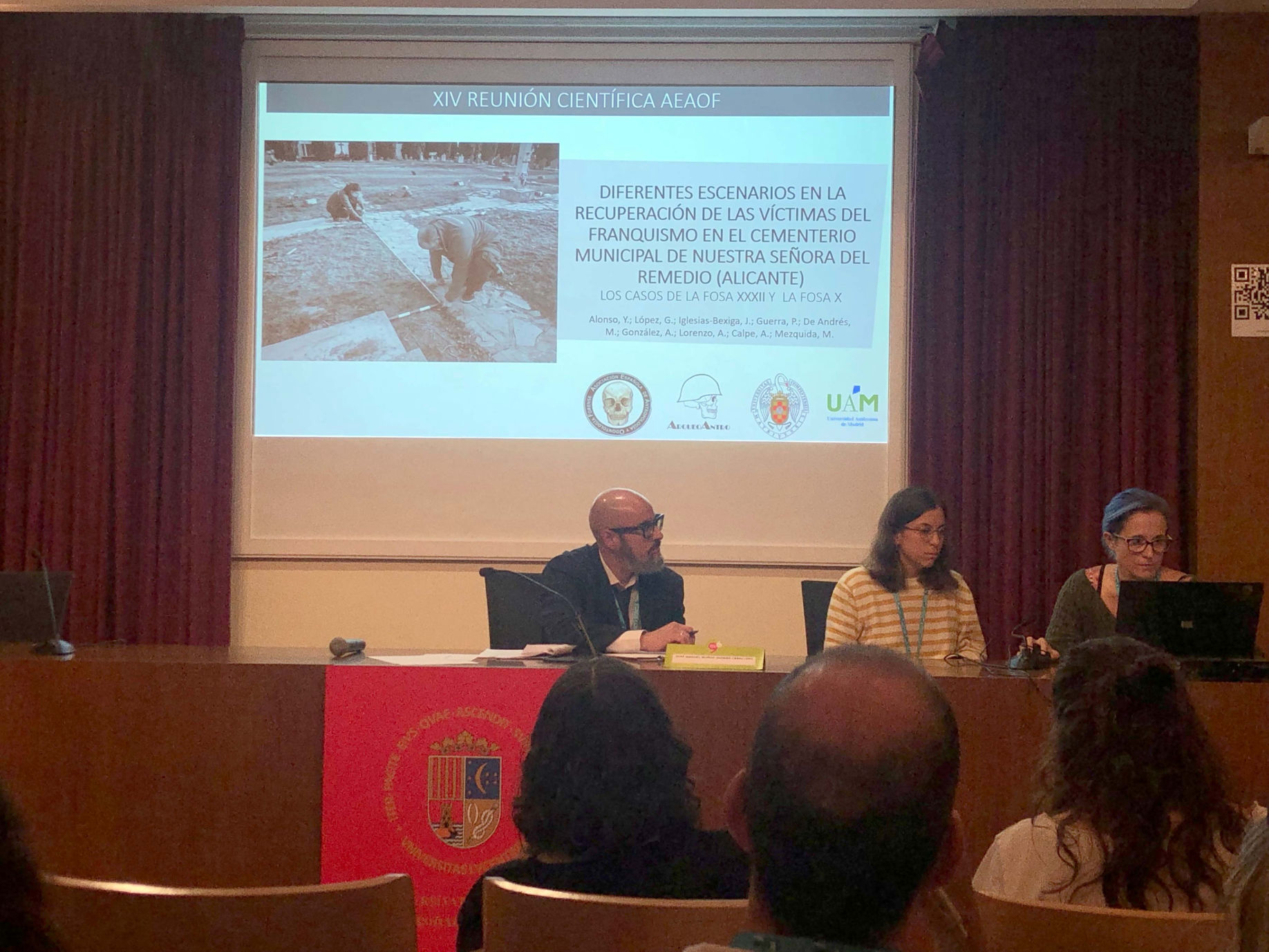 XIV Jornadas Científicas AEAOF. Alicante. Inauguración Oficial de las Jornadas.