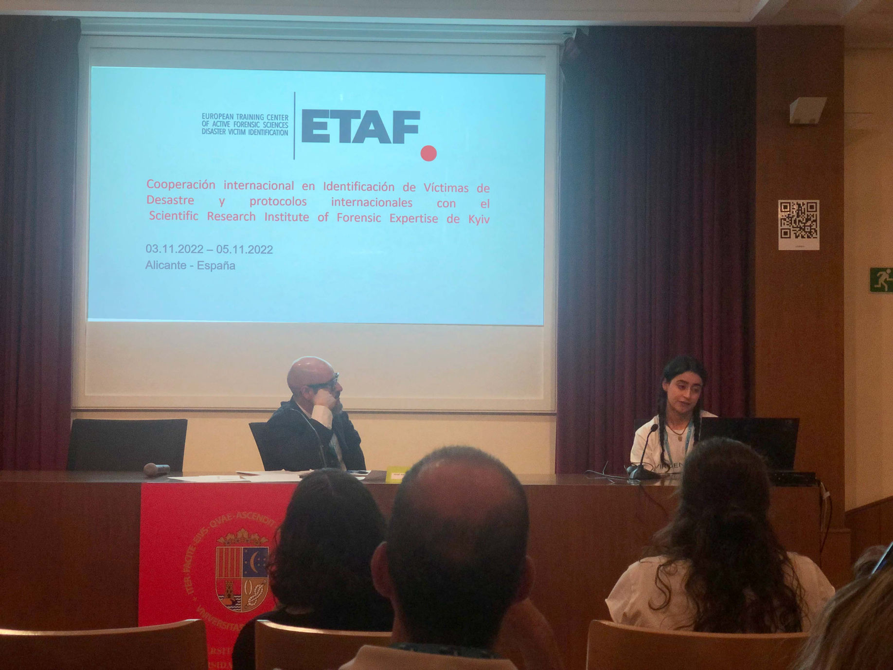 XIV Jornadas Científicas AEAOF. Alicante. Inauguración Oficial de las Jornadas.
