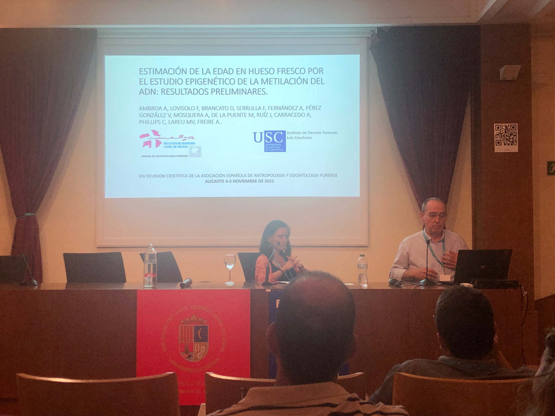 XIV Jornadas Científicas AEAOF. Alicante. Inauguración Oficial de las Jornadas.