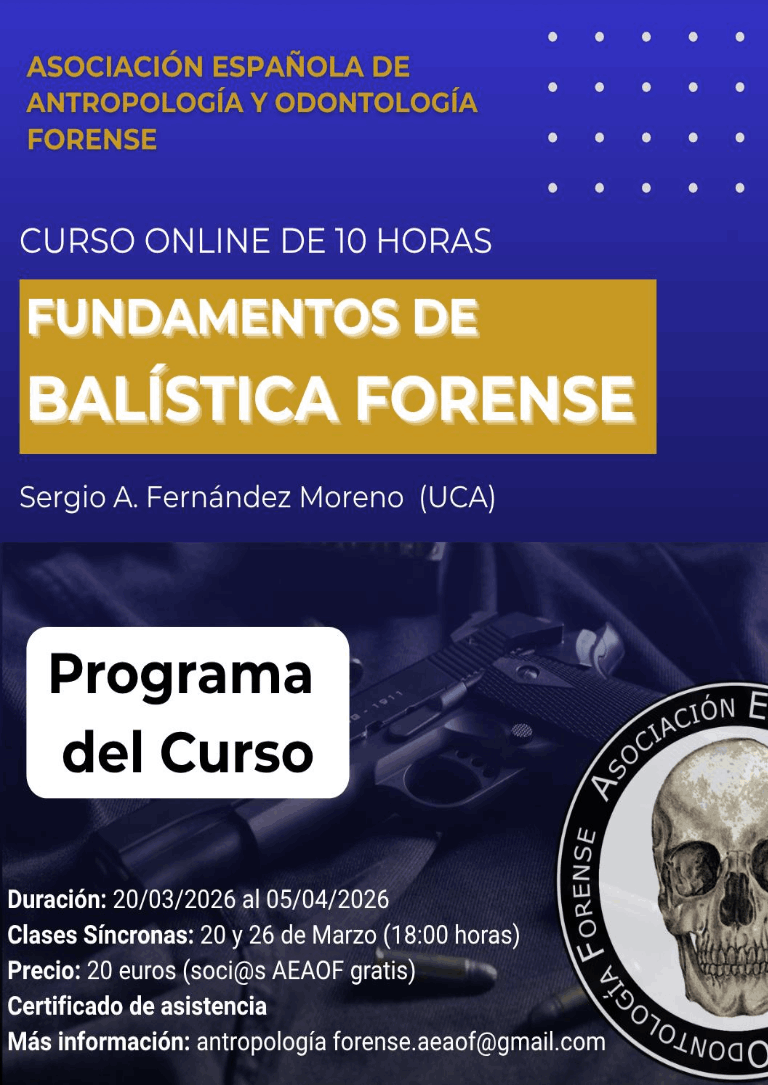 Curso: FUNDAMENTOS DE BALÍSTICA FORENSE