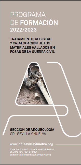 TRATAMIENTO, REGISTRO Y CATALOGACIÓN DE LOS MATERIALES HALLADOS EN FOSAS DE LA GUERRA CIVIL.
